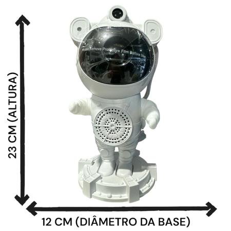Projetor Astronauta Galáxia Estrelas Com Som Bluetooth - Imagem 4